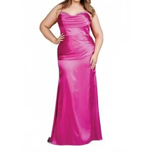 NEW ATHENA andre maxi gown in fuchsia